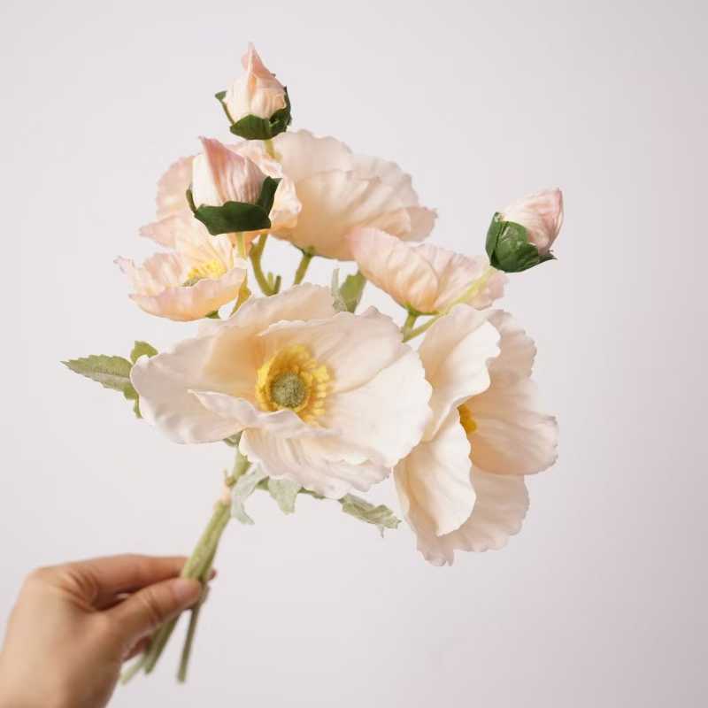 Real Touch Moisture Artificial poppy