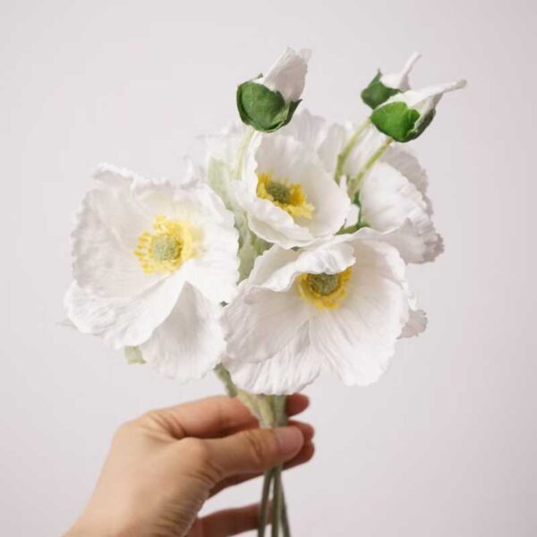 Real Touch Moisture Artificial poppy
